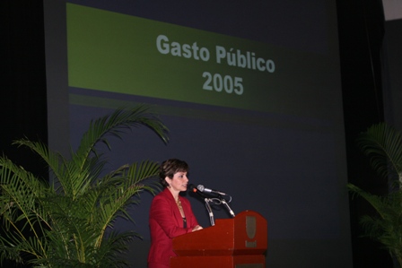 C.P. Elsy Mezo Palma
Secretaria de Hacienda,
en su intervención en la Presentación.